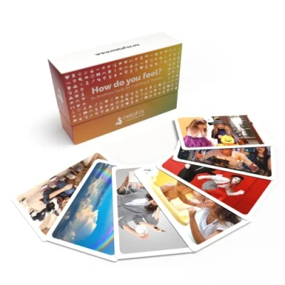 Image of metaFox emotions cards How do you feel? 60 pleasant &amp; unpleasant 8 methods For emotional intelligence, coaching therapy