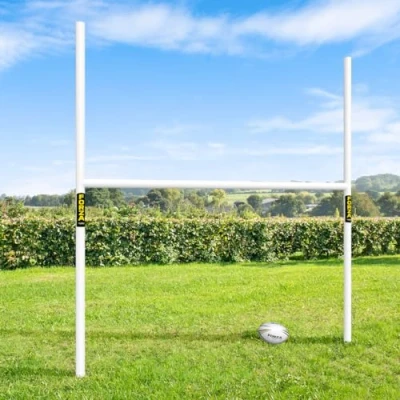 Image of FORZA PVC Rugby Posts Lightweight &amp; Weatherproof For Garden Goal Kids 8x5, 10x6 12x6 (8 x 5)