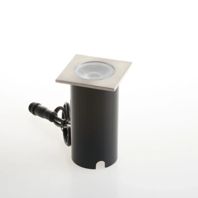 Image of Runner Outdoor LED Recessed Ground And Wall Light, Nickel Finish, IP67, Rgb+4000K