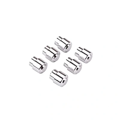 Image of Alnicov 6Pcs Plastic Guitar Switch Tip Cap Knobs for Tele Telecaster Parts,Chrome