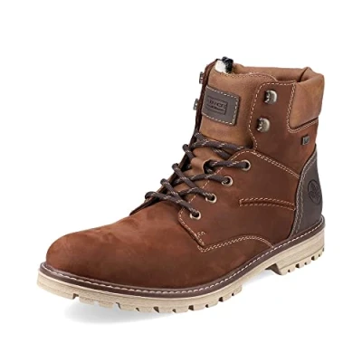 Image of Rieker Men Ankle Boots F3613, Men&#039;s Lace up Boot,Water Repellent,riekerTEX,Low Boots,Chukka Boot,Short Boots,Brown (Braun / 22),44 EU 9.5 UK