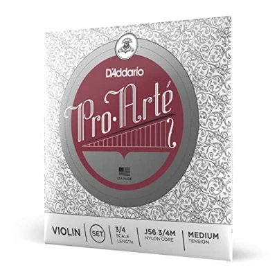 Image of D&#039;Addario Pro Arte 3/4 Scale Medium Tension Violin String Set