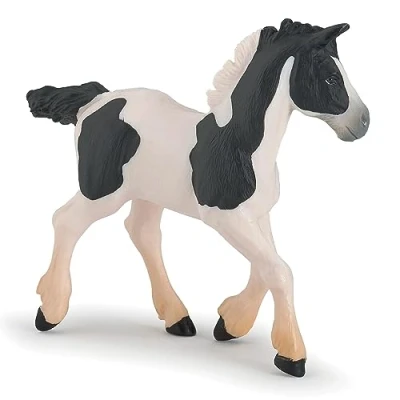 Image of Papo 51508 Black piebald cob HORSES, FOALS AND PONIES Figurine, Multicolour