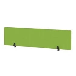 Image of Air Desktop Screen 1800x400mm Bespoke Myrrh Green Fabric
