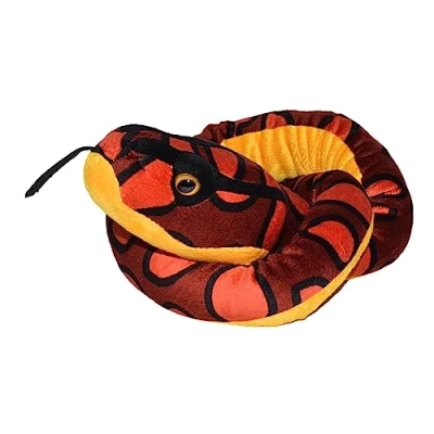 Image of Wild Republic Snake Plush, Stuffed Animal, Plush Toy, Gifts Kids, Rainbow Boa, 54 Inches