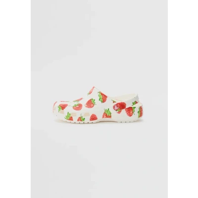 Image of Crocs Classic Fresh Fruits Unisex Clogs, Women&#039;s, Size: M7/W8, Red/white shoes