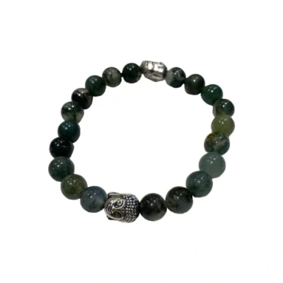Image of VIE Buddha Bracelet (Moss Agate)