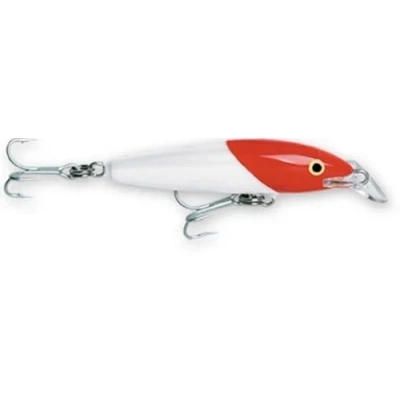 Image of Rapala Floating Magnum Lure with Two No. 4/0 Hooks, 2.7 3.3 m Swimming Depth, 18 cm Size, Red Head