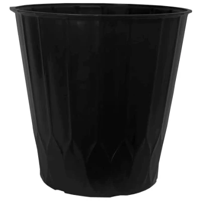 Image of Muddy Hands 22 Litre Large Plant Pot Indoor Home Outdoor Garden Tall Round Plastic Flower Tree Planter (Black)