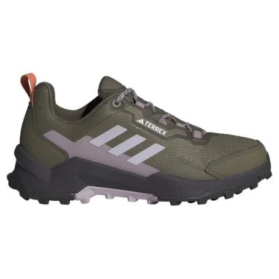 Image of adidas Women&#039;s Terrex AX4 Hiking Shoes Non Football Low, Olive strata/Silver Dawn/preloved fig, 4 UK