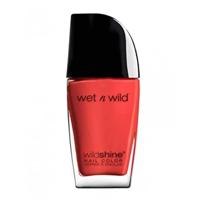 Image of Wet n Wild, Wild Shine Nail Color, Polish with No Formaldehyd, Toluene and Phthalates, Long lasting Quick drying Formula, Heatwave