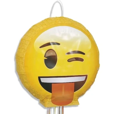 Image of Emoji Multicolor 3D Pinata (45cm) 1 Piece Perfect for Birthday Parties and Celebrations
