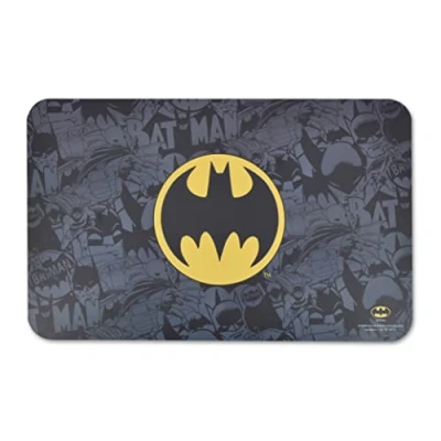 Image of DC Comics Batman Vintage Dog Food Placemat Non Slip Bottom Silicone Leak Proof for and Water Feeding &amp; Storage