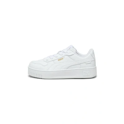 Image of Puma Carina Street PS Trainers white gold for kids, Size: 11K, Synthetics