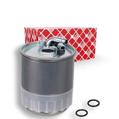 Image of 0071775532, 05117492AA, 05117494AA, 05170896AA, 05170896AB Fuel Filter FEBI BILSTEIN 45165 In Line with seal ring gaskets