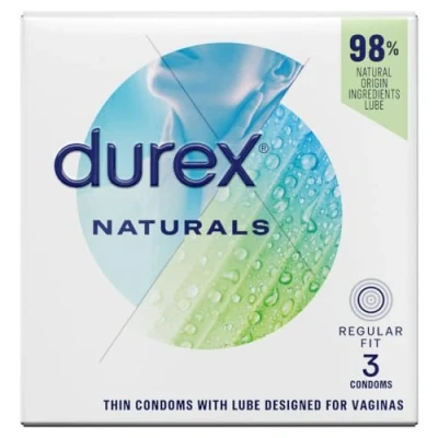 Image of Durex Naturals 3 Condoms