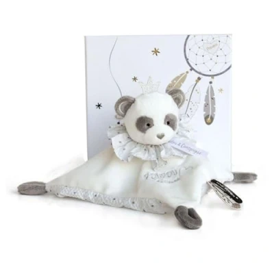 Image of Doudou et Compagnie ATTRAP REVE DC3536 PANDA Duvet Grey