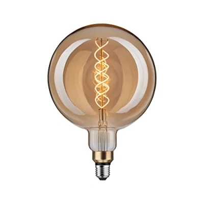 Image of Paulmann 28868 LED Lamp 1879 BigGlobe Filament Warm White 400 lm 7 Watt Dimmable Gold Vintage 1800 K E27 Light Bulb