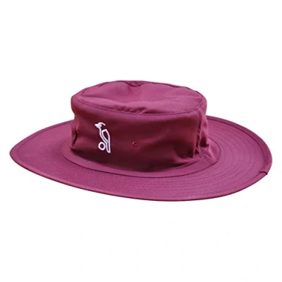 Image of Kookaburra Cricket Sun Hat Maroon, Medium 22inch