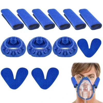 Image of XdealCozyxc 12 Pcs CPAP Mask Liners Set, Washable &amp; Reusable Accessories for Reducing Indentation