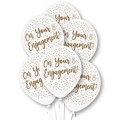 Image of Amscan 9912770 Rtl Balln Pk6 27Cm Engagement