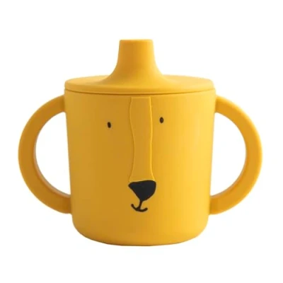 Image of Trixie Mr Lion Sippy Cup 4m+ 100% Food Grade Silicone Yellow