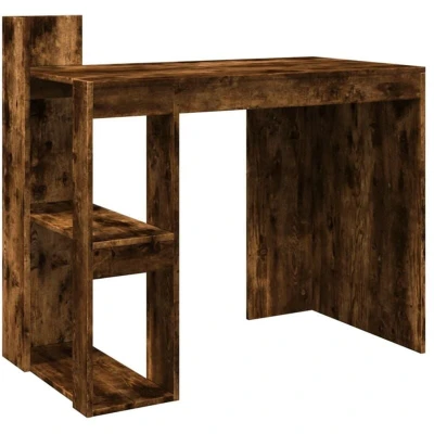 Image of vidaXL Office Desk Smoked Oak 103.5x56.5x94 cm Engineered Wood