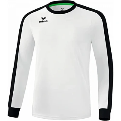 Image of Erima Men&#039;s Retro Star Jersey Long Sleeve White/Black