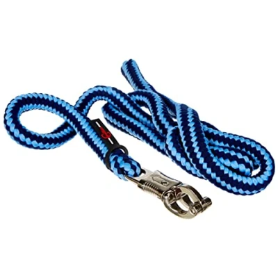 Image of Kerbl Hippo Lead Rope With Panic Hook Light Blue/Dark Blue