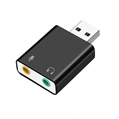 Image of Paopaoldm Usb Input To 3.5mm TRS Headphone Mic Microphone 2.0 Stereo External Sound Card Adapter Convert With