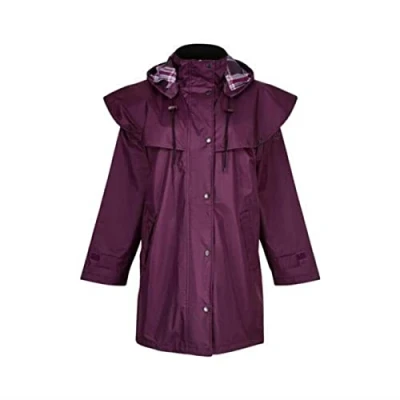 Image of Champion Country Estate Women Windsor Waterproof Riding Coat Plum 12