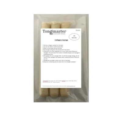 Image of 21mm Sausage Edible Casings Skins Collagen 120ft in Total Length Pack of 3