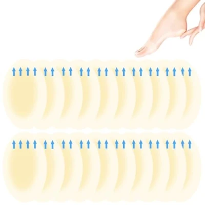 Image of 20 Pieces Blister Plasters for Feet Hydrocolloid Plaster Bandages Gel Cushion Pads Sterile Adhesive Wound Dressing Heel Foot Toe Toes and Guard Skin
