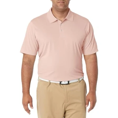 Image of Amazon Essentials Men&#039;s Regular Fit Quick Dry Golf Polo Shirt, Light Pink, XS