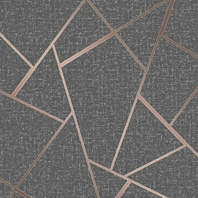 Image of Fine Décor FD42283 Quartz Fractal Wallpaper, Copper