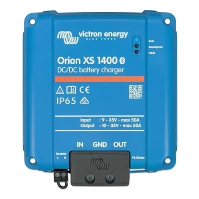 Image of Victron Energy Orion XS 1400, 12/24 Volt 50 Amp DC Battery Charger 1400W Output, 98.5% Efficiency, Bluetooth Monitoring, Adaptive 4 Stage Charging, IP65 Rated for Dual Systems