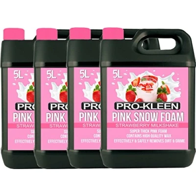 Image of 20L Pro Kleen Strawberry Milkshake PINK Snow Foam with Wax Super Thick &amp; Non Caustic Extremely Powerful Easy To Use