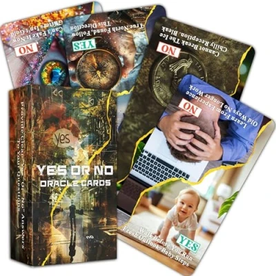 Image of BAIYOOBAI Yes or No Oracle Cards, Clarifying Life Situations Deck,Oracle Cards for Beginners, Simplify Your Decisions Instantly