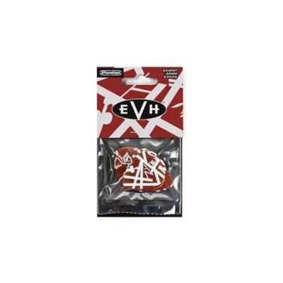 Image of Jim Dunlop EVH Shark Max Grip Guitar Picks 6 Pack (EVHP07),Burgundy