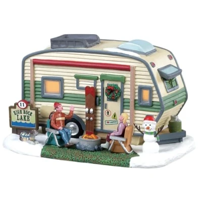 Image of Lemax Christmas Village High Rock Lake Trailer Battery Operated (85322)