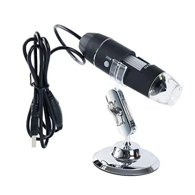 Image of Meichoon 1600X Digital Microscope, Electronic Handheld USB HD Magnifying Camera with 8 LED Lights, Compatible Windows, NB03C