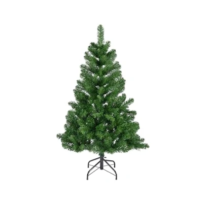 Image of Kaemingk Imperial Pine Polyvinyl Chloride Christmas Tree 150cm Green, Multi Coloured, 7ft (210cm)