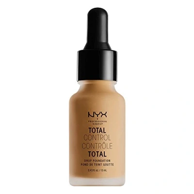 Image of NYX Professional Makeup Total Control Drop Foundation, Precise Dosage, Buildable Coverage, Long Lasting, Vegan Formula, Matte Finish, Shade: Golden