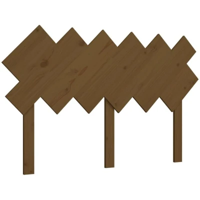 Image of vidaXL Bed Headboard Honey Brown 132x3x81 cm Solid Wood Pine