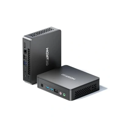 Image of GEEKOM Air12 Lite Mini PC Alder Lake N100 Processor(4 Cores/4 Threads, up to 3.4Ghz), 8GB DDR4+256GB SSD, Computers Windows 11Pro/ WiFi 5/Bluetooth 5.1/4K For Home/Business/School