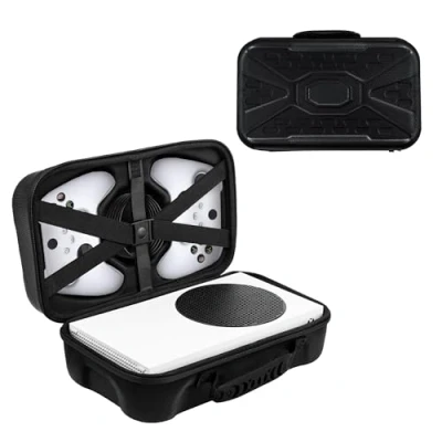 Image of Mcbazel Hard Carrying Case for Xbox Series S, Travel Storage Bag S Console Wireless Controller &amp; Gaming Accessories Black