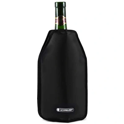 Image of Le Creuset Wine Accessories Bottle Cooler Sleeve Black, 22 x 15.5 2.1 cm