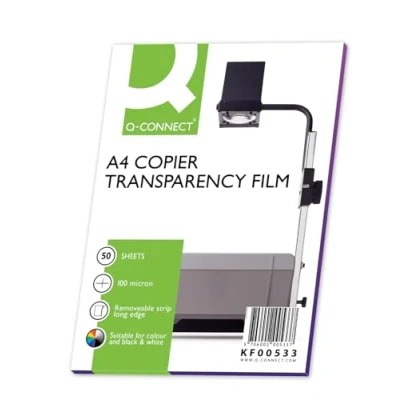 Image of Q Connect Laser Copier OHP Film (50 Pack)