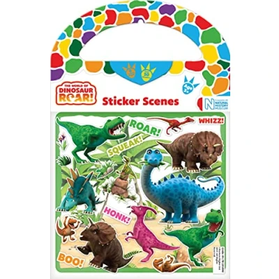 Image of Paper Projects 01.70.29.006 Dinosaur ROAR Activity Set Includes 6 Scenes and around 50 Stickers, 23.5cm x 15cm