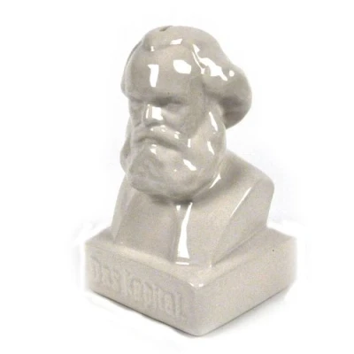 Image of Kikkerland Das Kapital Coin Bank, Ceramic, White